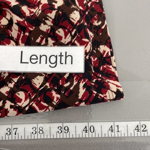 Evan Picone Bold Beginnings Dress NWT Midi V-Neck Twist Tobacco Combo Size 16 - Picture 13 of 16